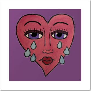 Crying Heart Posters and Art
